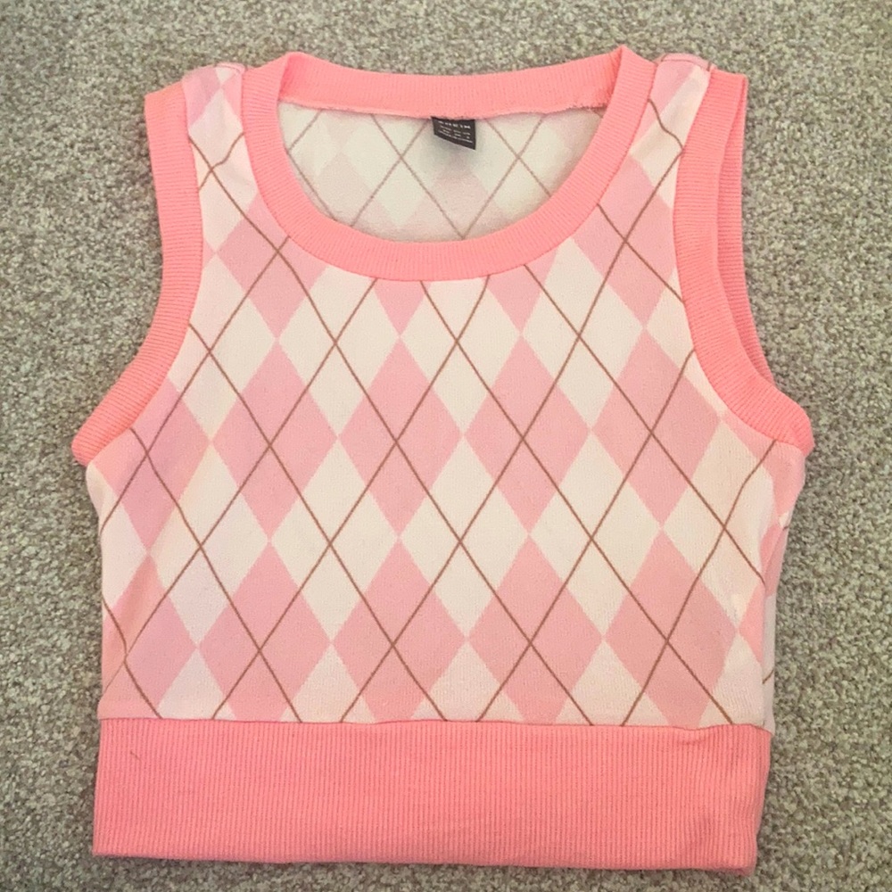 pink shein vest / tank top